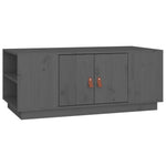 ZNTS Coffee Table Grey 100x50x41 cm Solid Wood Pine 818257