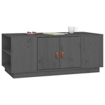 ZNTS Coffee Table Grey 100x50x41 cm Solid Wood Pine 818257
