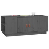 ZNTS Coffee Table Grey 100x50x41 cm Solid Wood Pine 818257