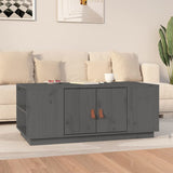 ZNTS Coffee Table Grey 100x50x41 cm Solid Wood Pine 818257