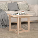 ZNTS Coffee Table 50x50x45 cm Solid Wood Pine 822172