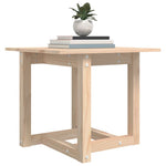 ZNTS Coffee Table 50x50x45 cm Solid Wood Pine 822172