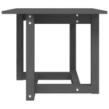 ZNTS Coffee Table Grey 50x50x45 cm Solid Wood Pine 822174