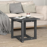 ZNTS Coffee Table Grey 50x50x45 cm Solid Wood Pine 822174