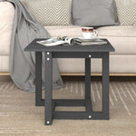ZNTS Coffee Table Grey 50x50x45 cm Solid Wood Pine 822174