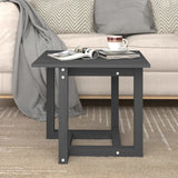 ZNTS Coffee Table Grey 50x50x45 cm Solid Wood Pine 822174
