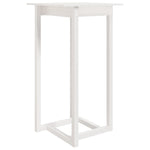 ZNTS Bar Table White 60x60x110 cm Solid Wood Pine 822178