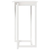 ZNTS Bar Table White 60x60x110 cm Solid Wood Pine 822178