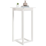 ZNTS Bar Table White 60x60x110 cm Solid Wood Pine 822178