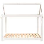 ZNTS Dog Bed White 101x70x90 cm Solid Wood Pine 822213