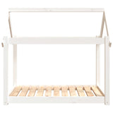 ZNTS Dog Bed White 101x70x90 cm Solid Wood Pine 822213