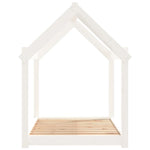 ZNTS Dog Bed White 101x70x90 cm Solid Wood Pine 822213