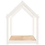 ZNTS Dog Bed White 101x70x90 cm Solid Wood Pine 822213