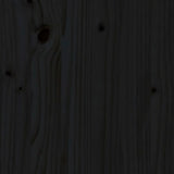 ZNTS Planter Black 178.5x44x75 cm Solid Wood Pine 822251