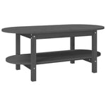 ZNTS Coffee Table Grey 110x55x45 cm Solid Wood Pine 822289