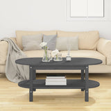 ZNTS Coffee Table Grey 110x55x45 cm Solid Wood Pine 822289