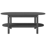 ZNTS Coffee Table Grey 110x55x45 cm Solid Wood Pine 822289