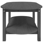 ZNTS Coffee Table Grey 110x55x45 cm Solid Wood Pine 822289