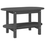 ZNTS Coffee Table Grey 80x45x45 cm Solid Wood Pine 822294