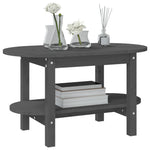 ZNTS Coffee Table Grey 80x45x45 cm Solid Wood Pine 822294