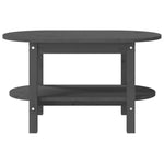 ZNTS Coffee Table Grey 80x45x45 cm Solid Wood Pine 822294