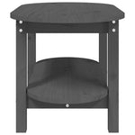 ZNTS Coffee Table Grey 80x45x45 cm Solid Wood Pine 822294
