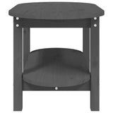 ZNTS Coffee Table Grey 80x45x45 cm Solid Wood Pine 822294