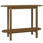 ZNTS Console Table Honey Brown 110x40x80 cm Solid Wood Pine 822300