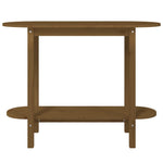 ZNTS Console Table Honey Brown 110x40x80 cm Solid Wood Pine 822300