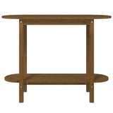 ZNTS Console Table Honey Brown 110x40x80 cm Solid Wood Pine 822300