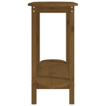 ZNTS Console Table Honey Brown 110x40x80 cm Solid Wood Pine 822300