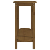 ZNTS Console Table Honey Brown 110x40x80 cm Solid Wood Pine 822300