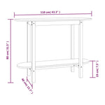 ZNTS Console Table Honey Brown 110x40x80 cm Solid Wood Pine 822300