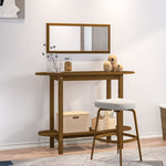 ZNTS Console Table Honey Brown 110x40x80 cm Solid Wood Pine 822300