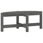 ZNTS Coffee Table Grey 87x48x35 cm Solid Wood Pine 822324