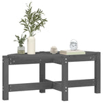 ZNTS Coffee Table Grey 87x48x35 cm Solid Wood Pine 822324