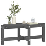 ZNTS Coffee Table Grey 87x48x35 cm Solid Wood Pine 822324