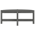 ZNTS Coffee Table Grey 87x48x35 cm Solid Wood Pine 822324