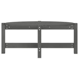 ZNTS Coffee Table Grey 87x48x35 cm Solid Wood Pine 822324