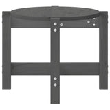 ZNTS Coffee Table Grey 87x48x35 cm Solid Wood Pine 822324