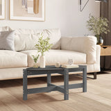 ZNTS Coffee Table Grey 87x48x35 cm Solid Wood Pine 822324