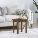 ZNTS Coffee Table Honey Brown 45x40 cm Solid Wood Pine 822335