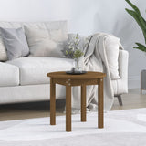 ZNTS Coffee Table Honey Brown 45x40 cm Solid Wood Pine 822335