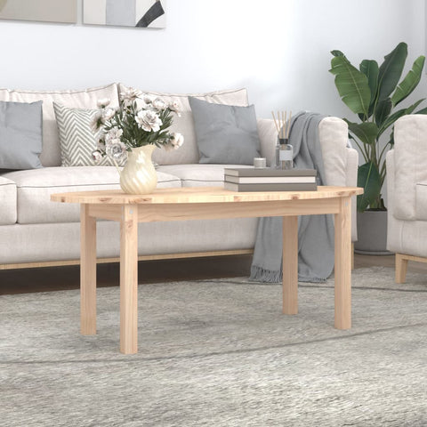 ZNTS Coffee Table 110x55x45 cm Solid Wood Pine 822342