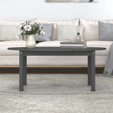 ZNTS Coffee Table Grey 110x55x45 cm Solid Wood Pine 822344