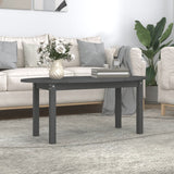 ZNTS Coffee Table Grey 110x55x45 cm Solid Wood Pine 822344