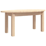 ZNTS Coffee Table 80x40x35 cm Solid Wood Pine 822347