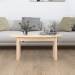 ZNTS Coffee Table 80x40x35 cm Solid Wood Pine 822347