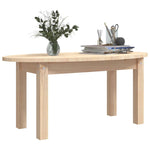 ZNTS Coffee Table 80x40x35 cm Solid Wood Pine 822347