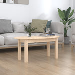 ZNTS Coffee Table 80x40x35 cm Solid Wood Pine 822347